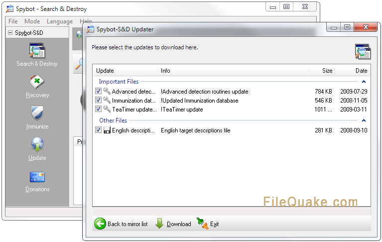 Spybot - Search & Destroy Portable (spyware detection and removal)